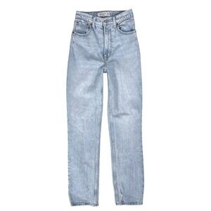 Abercrombie 90s Straight Jeans 24 00 Curve Love High Rise Classiccore Mall Retro